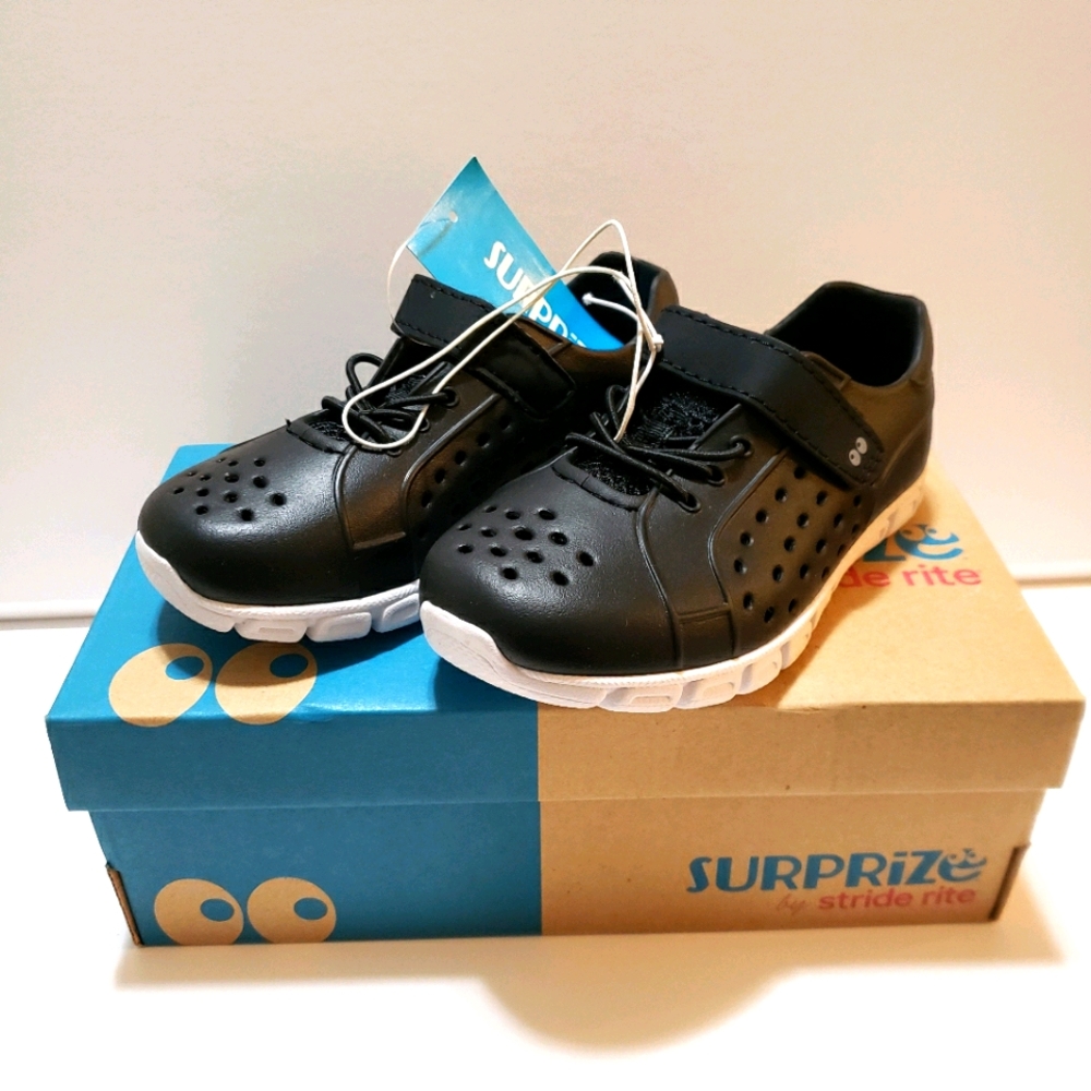 Surprize by Stride Rite Boys - Black Tex Sneaker
